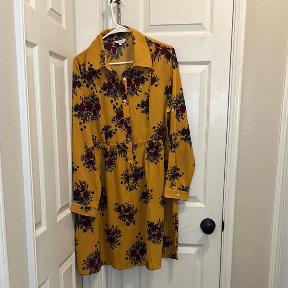 Floral Button-Up Dress